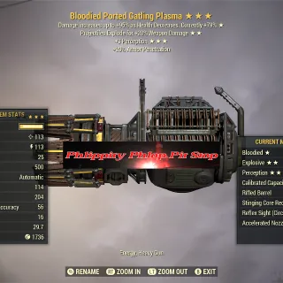 x2 Tradable BE3P Fully Modded Gatling Plasma Pair 