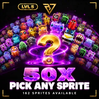 (50x) Pick Any Sprite | Mastered (Level 5) | 162 Sprites Available
