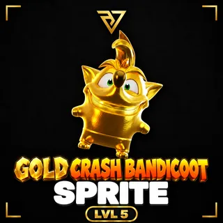 Gold Crash Bandicoot Sprite (LVL 5)
