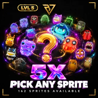 (5x) Pick Any Sprite | Mastered (Level 5) | 162 Sprites Available