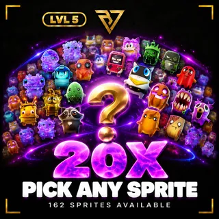 (20x) Pick Any Sprite | Mastered (Level 5) | 162 Sprites Available