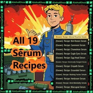 ALL Serums and Recipes for Serum- 19