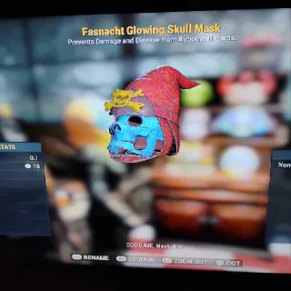 Fasnacht Glowing Skull