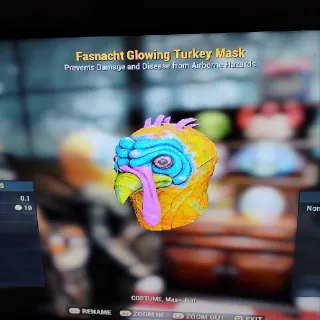 Glowing Turkey Mask