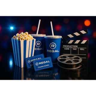 Regal Premiere Movie Tickets for 2 with Popcorn