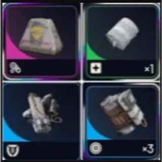 FIGHT BUNDLE 10x Looting Mk. 3(Survivor)+10x Medium Shields+60x Trigger Nades+60x Herbal Bandages-Protected extraction