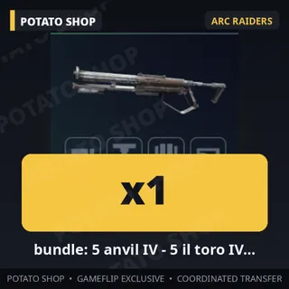 ARC Raiders | bundle: 5 anvil IV - 5 il toro IV - 5 medium shield - 25 herbal bandage