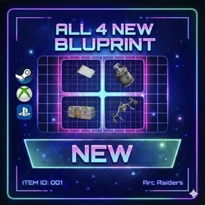 Arc Raiders New Blueprints Bundle / White Flag, MK.3 Smoke, Crash Mat, Powered Descender
