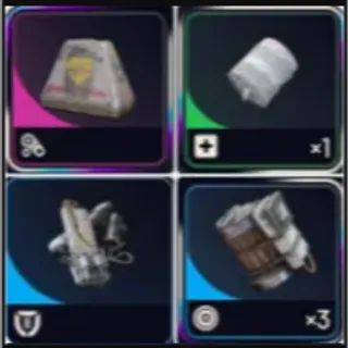 FIGHT BUNDLE 10x Looting Mk. 3(Survivor)+10x Medium Shields+60x Trigger Nades+60x Herbal Bandages-Protected extraction