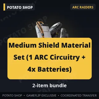 ARC Raiders | Medium Shield Material Set (1 ARC Circuitry + 4x Batteries)