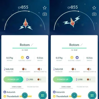 Nonshiny Rotom Pokemon Go