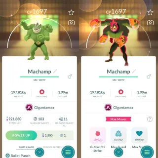 Shiny Gigantamax Machamp - Pokemon Go
