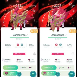 Shiny Crowned Shield Zamazenta Special Background - Pokemon Go