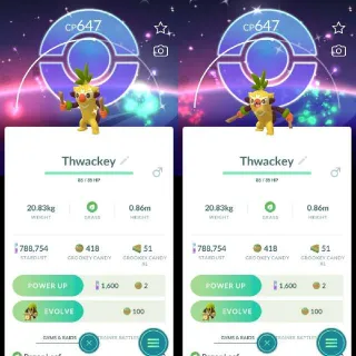 Pokémon Go - Shiny Thwackey - Special Background