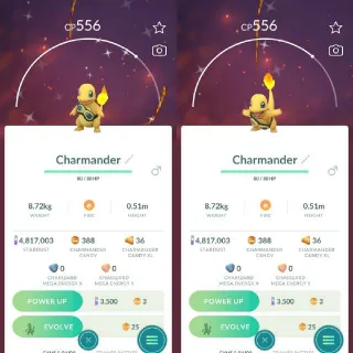Shiny goggles costume Charmander - Pokemon Go