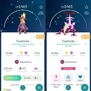 Shiny Gigantamax Low key Form - Pokemon Go