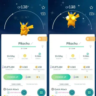 Shiny Moon Crown Pikachu - Registered Trade Only 20k Dust - Pokemon Go