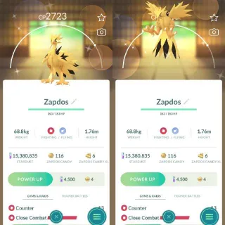 Shiny galarian Zapdos - Pokemon Go