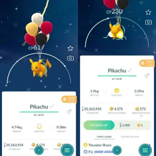 Shiny Bali Red Balloon Pikachu - Registered Trade Only 20k Dust - Pokemon Go