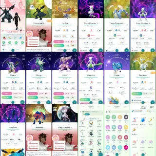 Pokémon Go Account - Level 70 - ✨428 Shiny 224 Legendary 10M Stardust