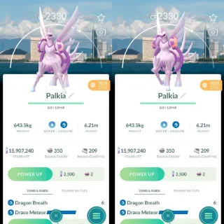 Nonshiny Palkia Fukuoka Background - Pokemon Go