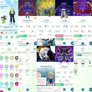 Pokémon Go Account - Level 75 - ✨233 Shiny 92 Legendary 4.7 M Stardust