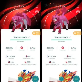 Shiny Zamazenta Special Background - Pokemon Go
