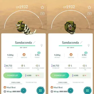 XXS Sandaconda (Silicobra Evolution) - Pokemon Go