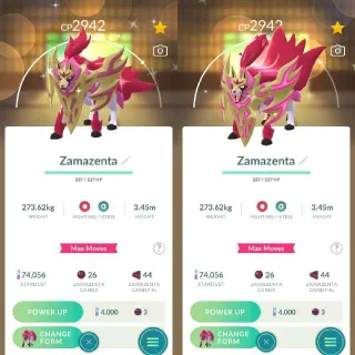 Shiny Crowned Shield Zamazenta - Pokemon Go