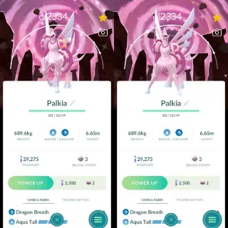 Shiny Palkia origin form With Special Background - Pokemon Go
