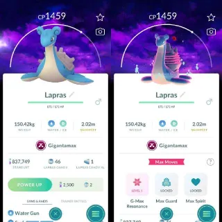 Nonshiny Gigantamax Lapras Background Registered trade 20k Stardust