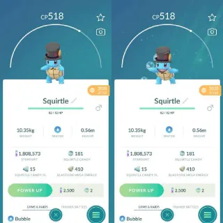 Nonshiny Squirtle Yamask Hat Halloween Costume Guarantee Lucky Pokemon Go