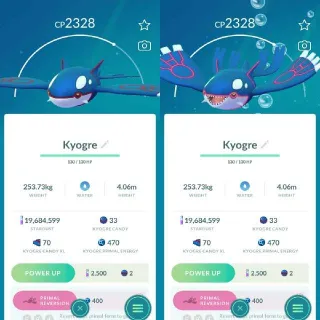 Kyogre Guarantee Lucky Trade Pokemon Go