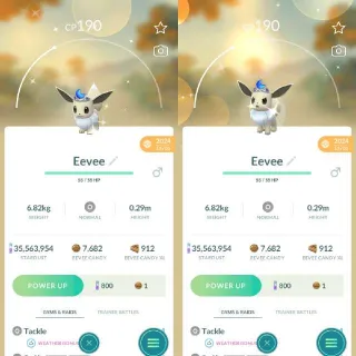 Shiny Moon Crown Eevee - Registered Trade Only 20k Dust - Pokemon Go