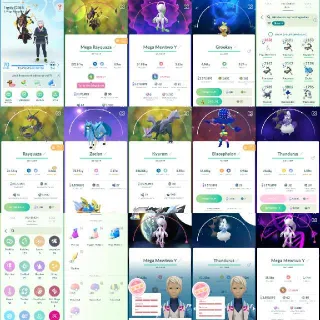 Pokémon Go Account - Level 70 - ✨291 Shiny 93Legendary 6M Stardust