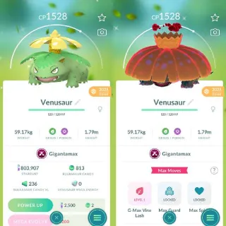 Shiny Gigantamax Venusaur - Pokemon Go
