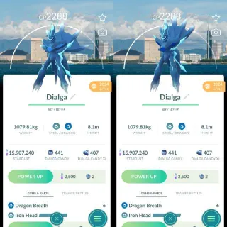 Nonshiny Dialga Fukuoka Background - Pokemon Go