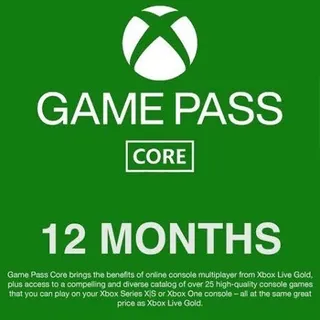 Xbox Game Pass core 12 months USA