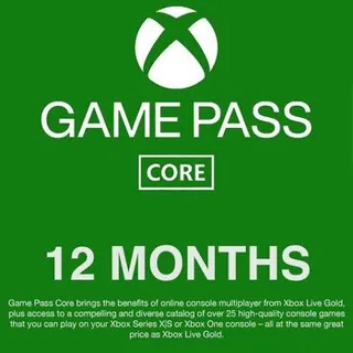 Xbox Game Pass core 12 months USA