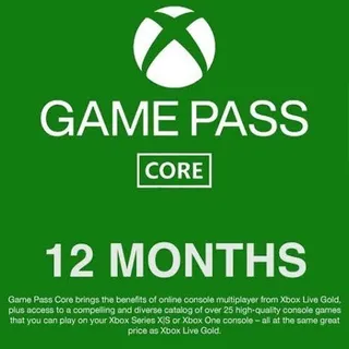 Xbox Game Pass core 12 months USA