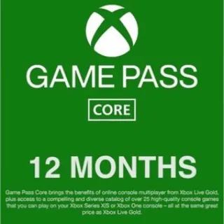 Xbox Game Pass core 12 months USA