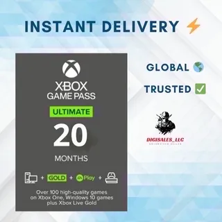 Xbox Ultimate Game Pass 20 Month (1 Year +8) Subscription (can be used globally)