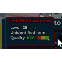 Dungeon Leveling Origin | Mythic Undefined Weapon level 28
