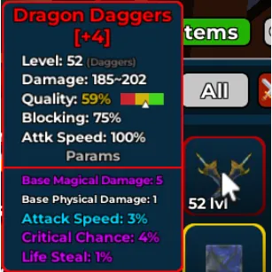 levelbound | mythic dragon daggers 