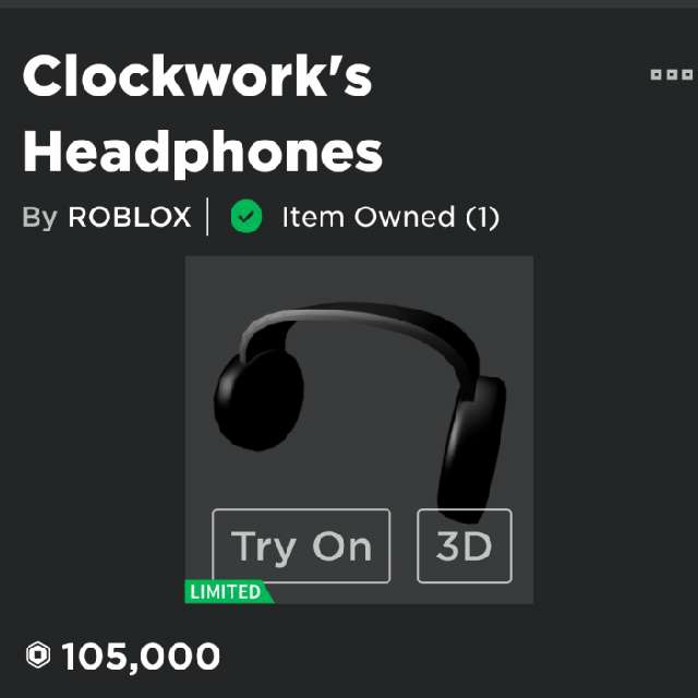 Accessories Clockwork Headphones In Game Items Gameflip - try on accessories roblox