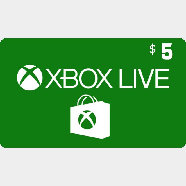 Xbox Gift Card 5.00 USA (Instant Delivery) Xbox Gift Card Gift Cards