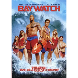 Baywatch (2017) HDX Instant Delivery via Apple TV or Vudu