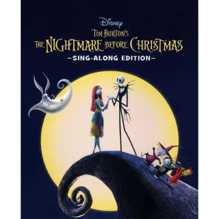 The Nightmare Before Christmas (Sing-Along Edition) (2023) HDX MA Instant Delivery