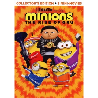 Minions: The Rise of Gru (Collector's Edition) (2022) HDX MA Instant Delivery