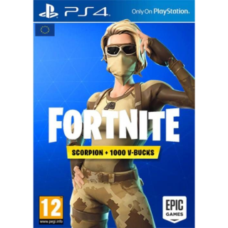 Fortnite Scorpion Skin + 1000 V-Bucks PS4 (EU) - PS4 Games ... - 320 x 320 png 141kB